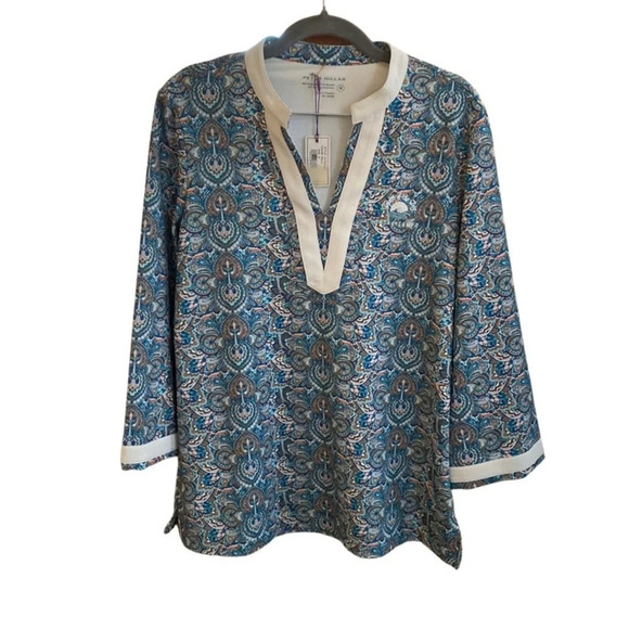 Peter Millar Paisley UPF50 Tunic Top Size Medium - Picture 2 of 8